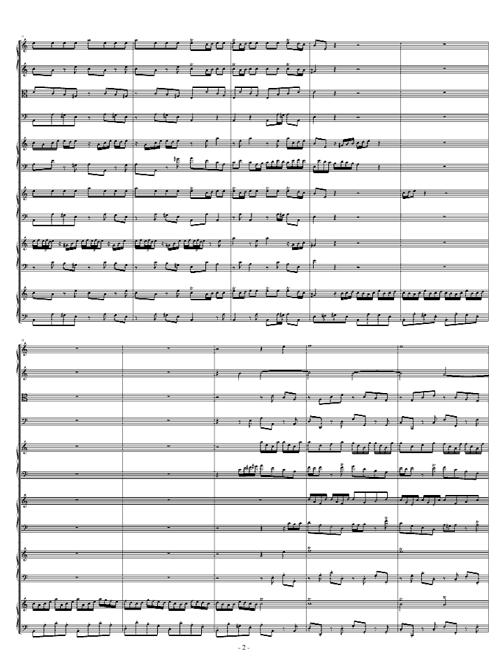 四羽管键琴协奏曲 BWV10652