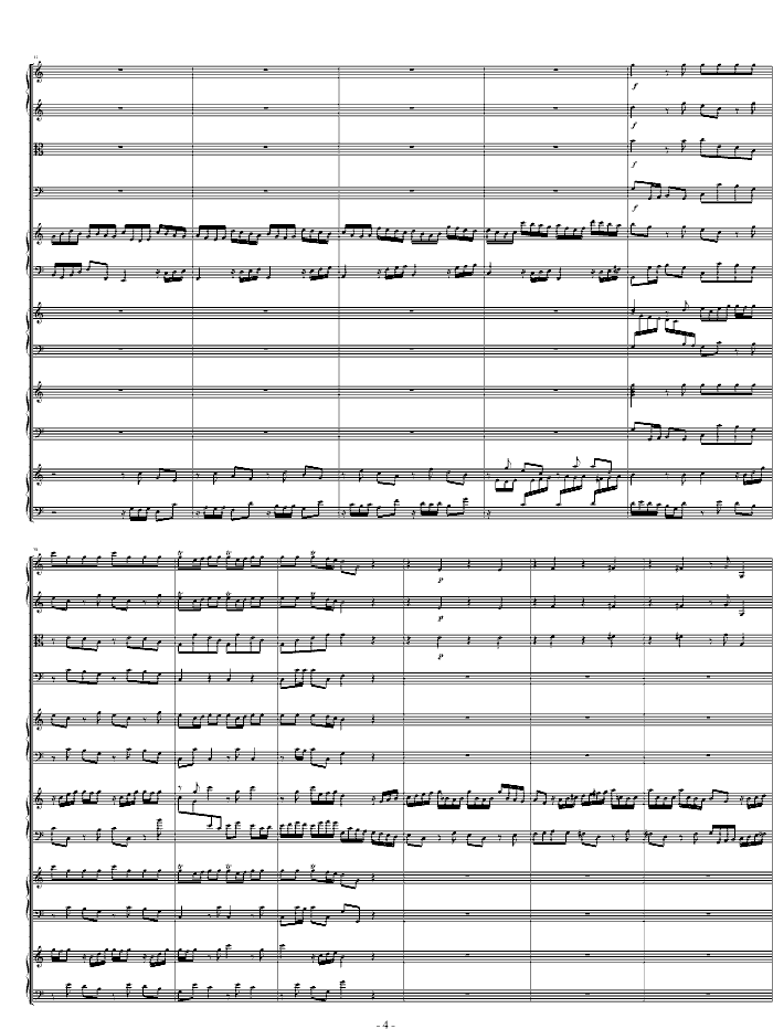 四羽管键琴协奏曲 BWV10654
