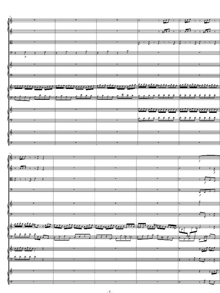 四羽管键琴协奏曲 BWV10655