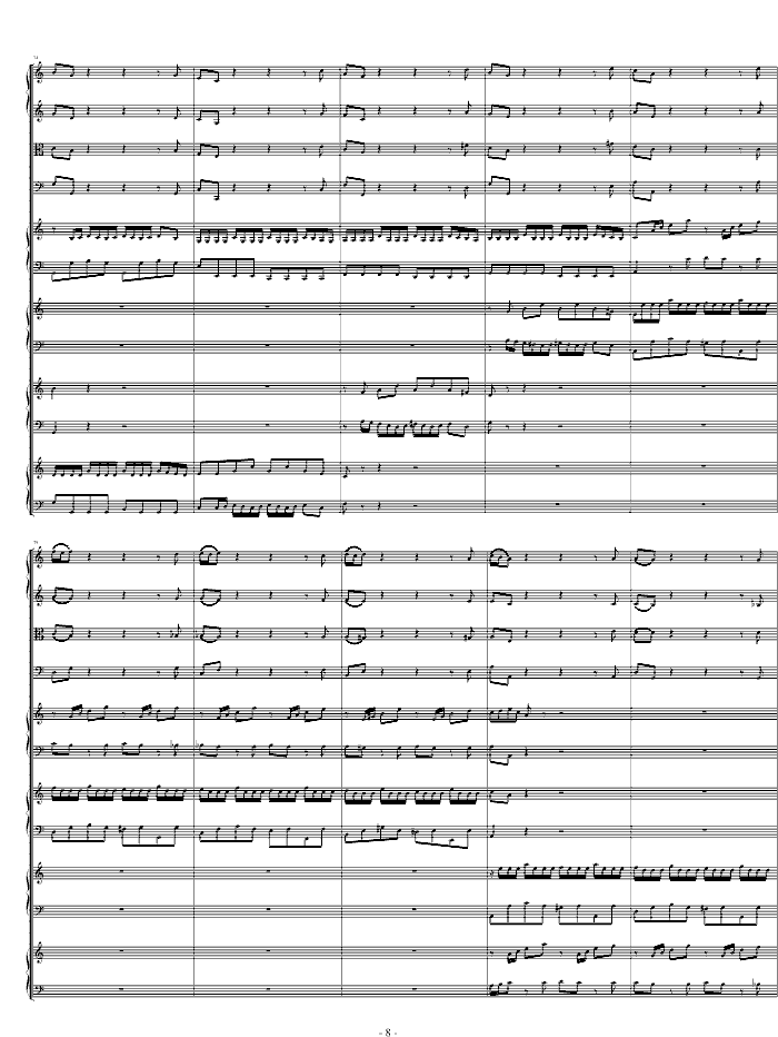 四羽管键琴协奏曲 BWV10658