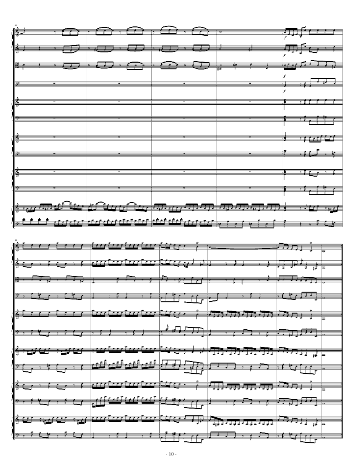 四羽管键琴协奏曲 BWV106510