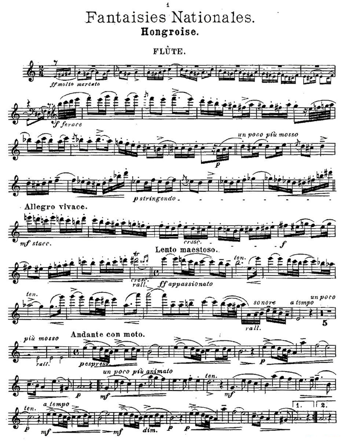 中国乐谱网——【其他乐谱】Fantaisies nationales. Op. 59, 6.1