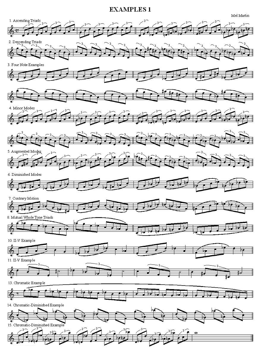 EXAMPLES（爵士乐练习曲2首）_多谱网第(1)页