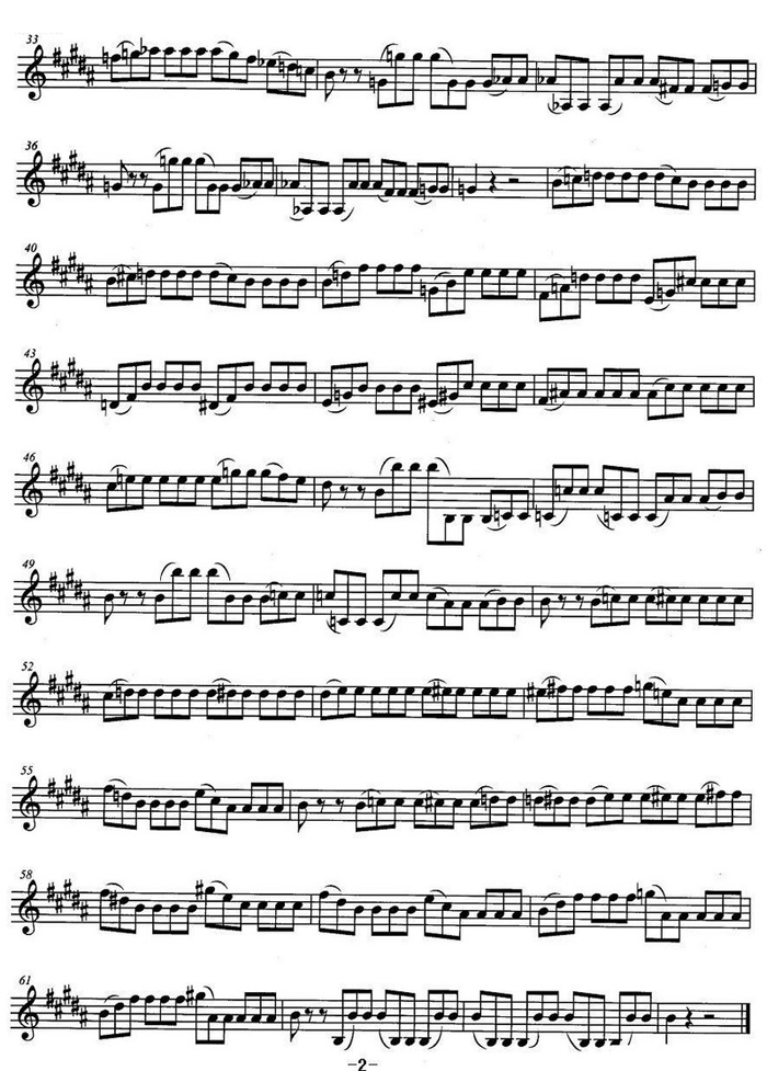 中国乐谱网——【其他乐谱】小号考级九级：练习曲（1）2