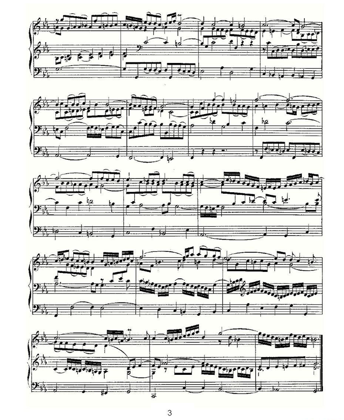 中乐谱网——【其他乐谱】Fantasia and Fugue in C Minor--BWV 5373