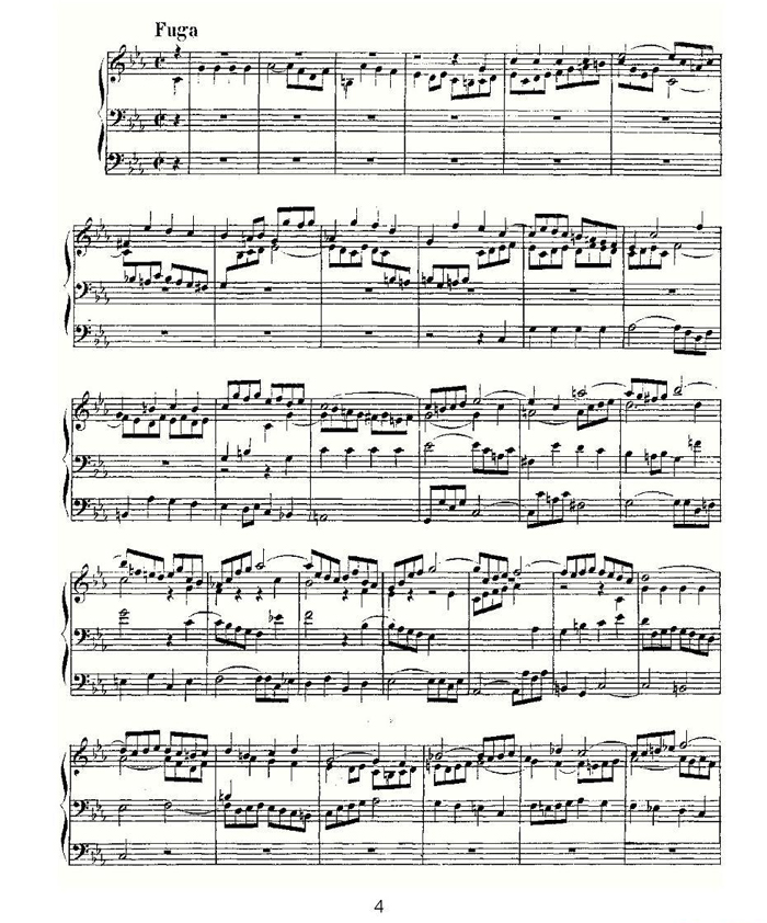 中乐谱网——【其他乐谱】Fantasia and Fugue in C Minor--BWV 5374
