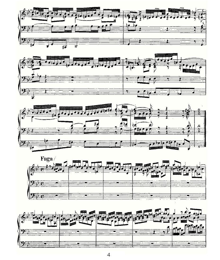 中乐谱网——【其他乐谱】Fantasia and Fugue in G Minor--BWV 5424