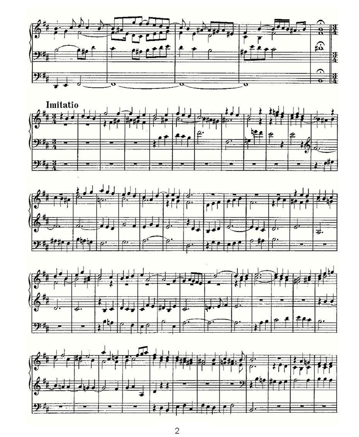 中乐谱网——【其他乐谱】Fantasia and Imitation in B Minor--BWV 5632