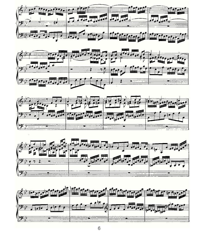 中乐谱网——【其他乐谱】Fantasia and Fugue in G Minor--BWV 5426