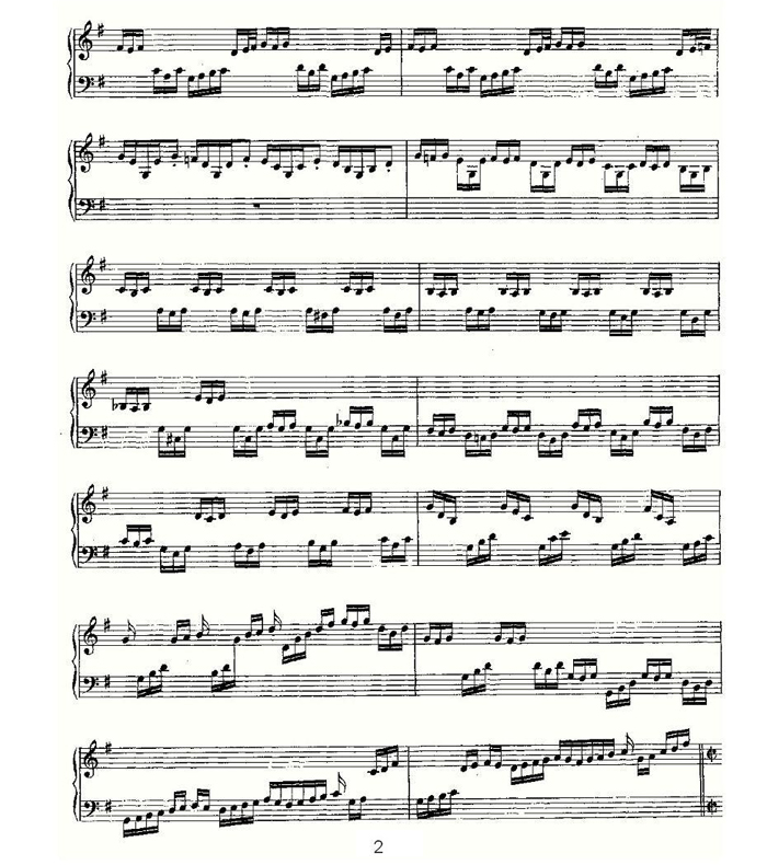 中国乐谱网——【其他乐谱】Fantasia in G Major--BWV 572 2