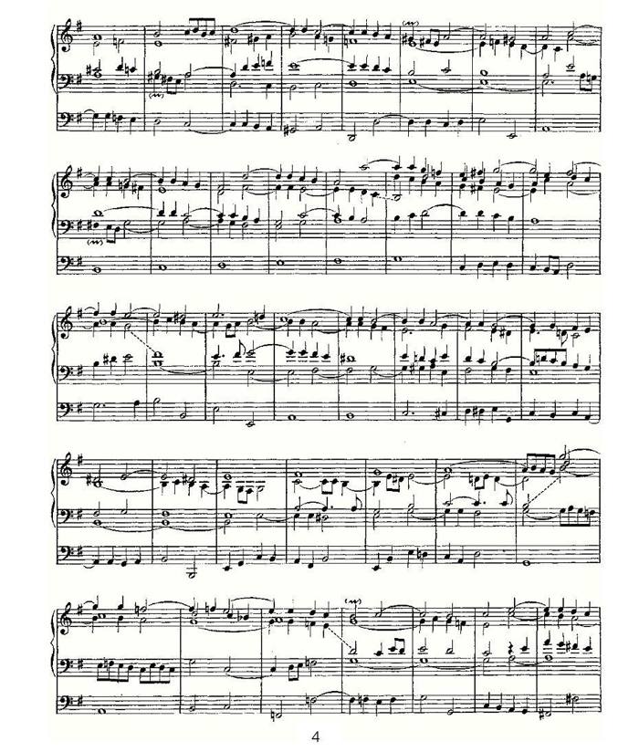 中国乐谱网——【其他乐谱】Fantasia in G Major--BWV 572 4