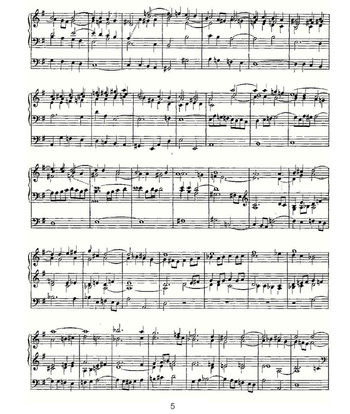 中国乐谱网——【其他乐谱】Fantasia in G Major--BWV 572 5