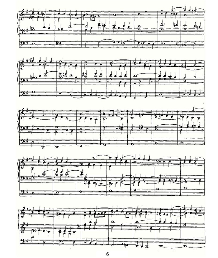 中国乐谱网——【其他乐谱】Fantasia in G Major--BWV 572 6