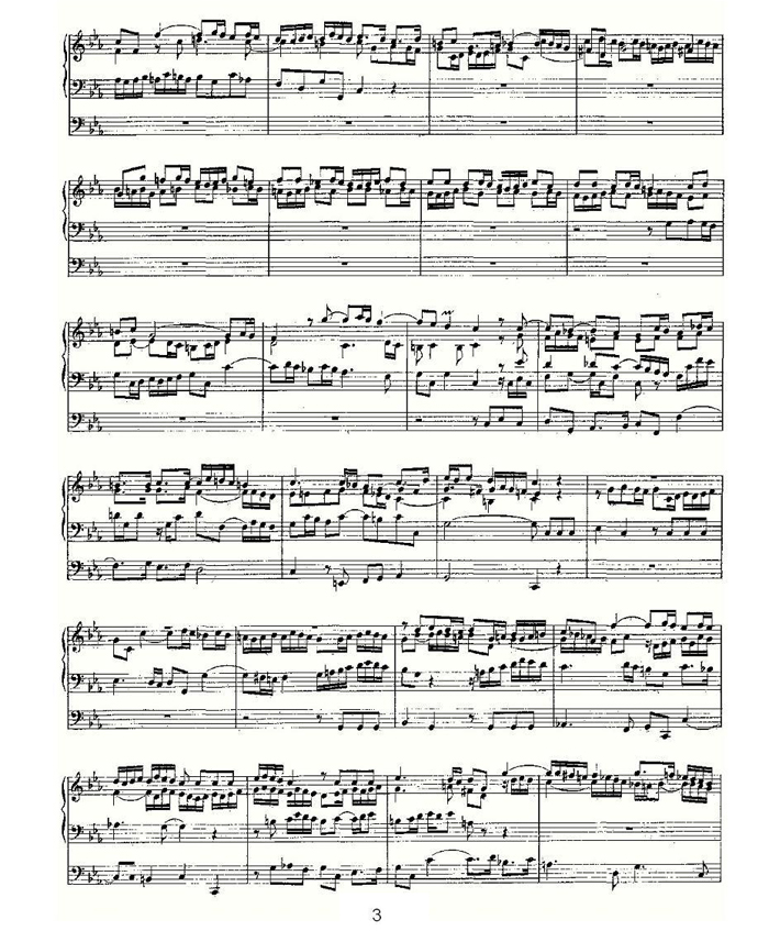 中乐谱网——【其他乐谱】Fugue in C Minor on a Theme of Legrenzi Variant--BWV 574a3