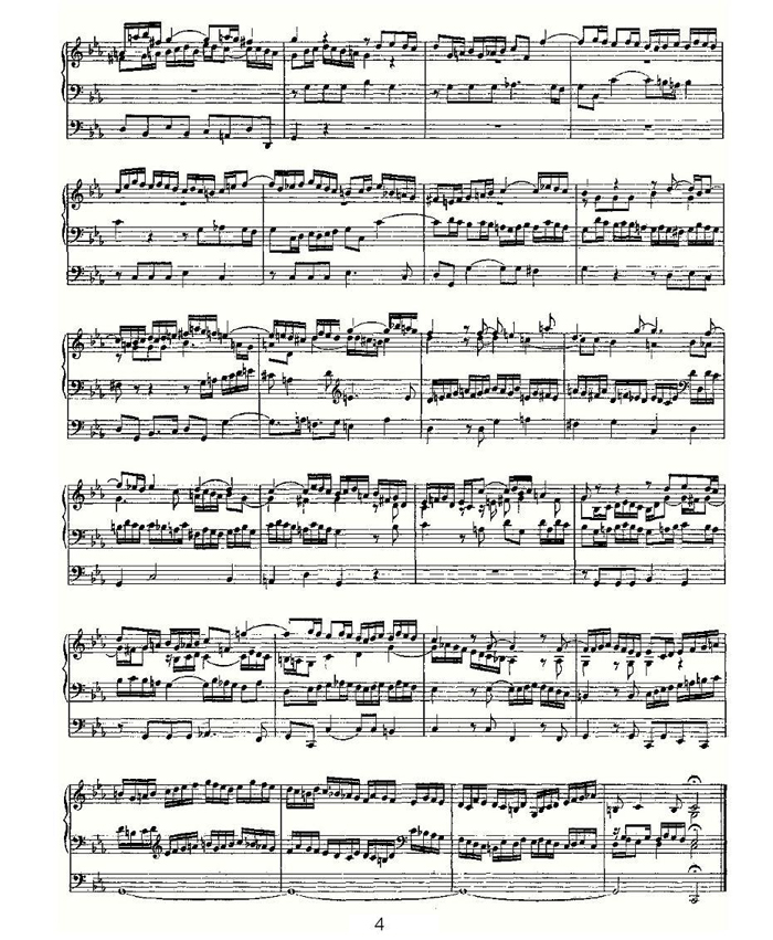 中乐谱网——【其他乐谱】Fugue in C Minor on a Theme of Legrenzi Variant--BWV 574a4