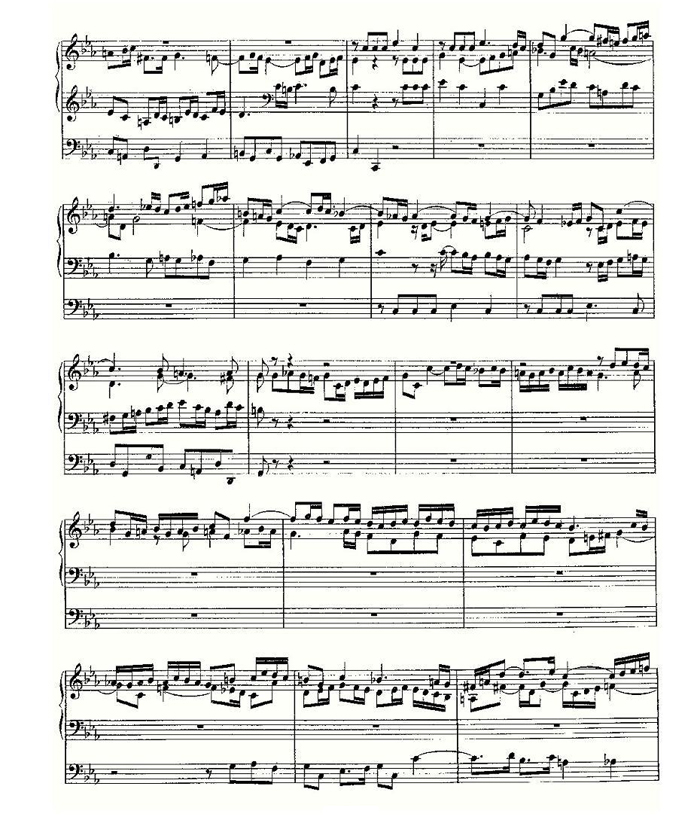 中乐谱网——【其他乐谱】Fugue in C Minor on a Theme of Legrenzi--BWV 5741