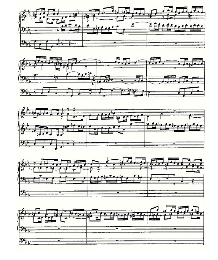 中乐谱网——【其他乐谱】Fugue in C Minor on a Theme of Legrenzi--BWV 5742