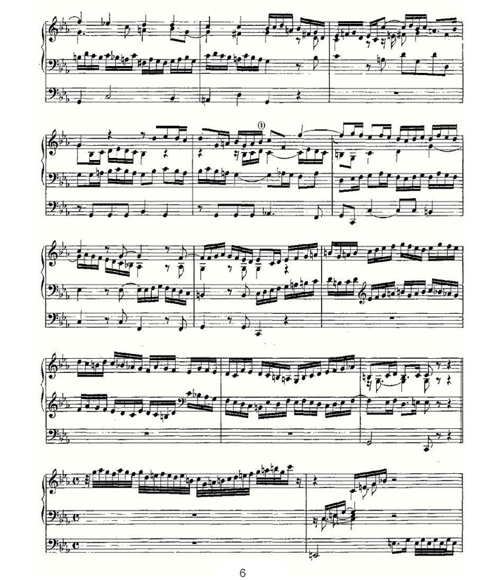 中乐谱网——【其他乐谱】Fugue in C Minor on a Theme of Legrenzi--BWV 5745
