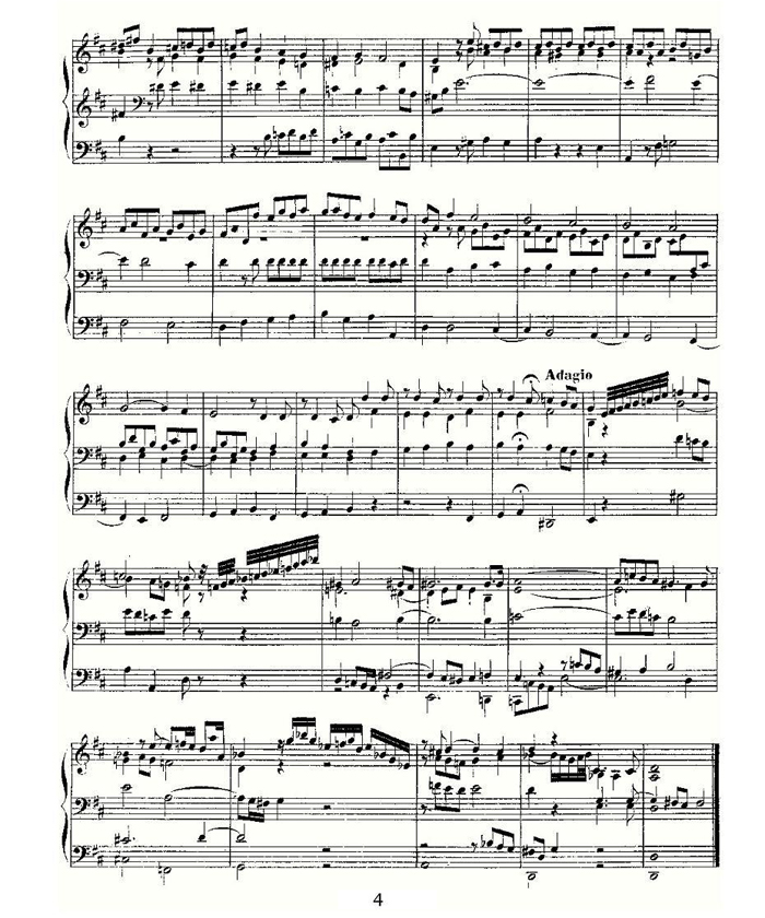 中乐谱网——【其他乐谱】Prelude and Fugue in D Major--BWV 532 （管风琴谱）4