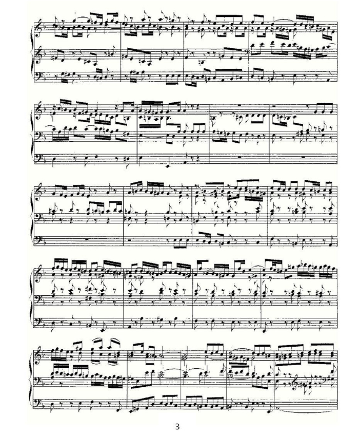 中乐谱网——【其他乐谱】Prelude and Fugue in D Minor--BWV 539 （管风琴谱）3