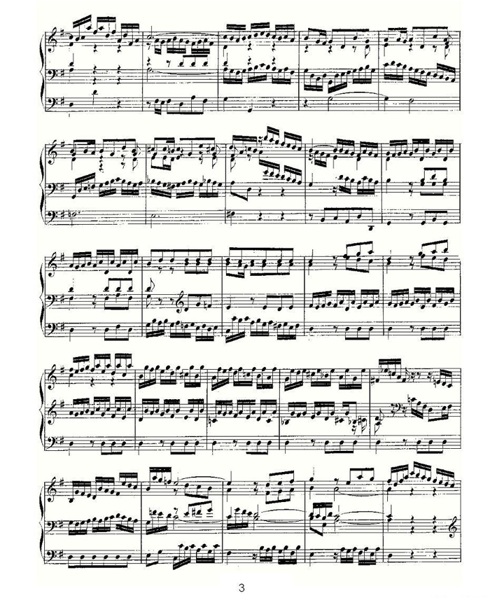 中乐谱网——【其他乐谱】Prelude and Fugue in G Major--BWV 541 （管风琴谱）3