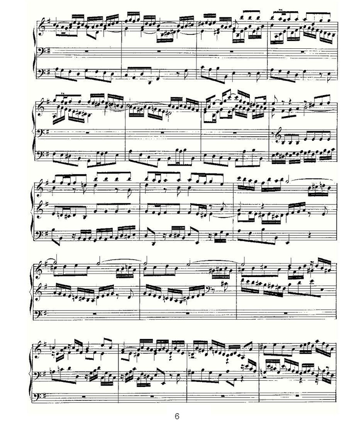 中乐谱网——【其他乐谱】Prelude and Fugue in G Major--BWV 541 （管风琴谱）6