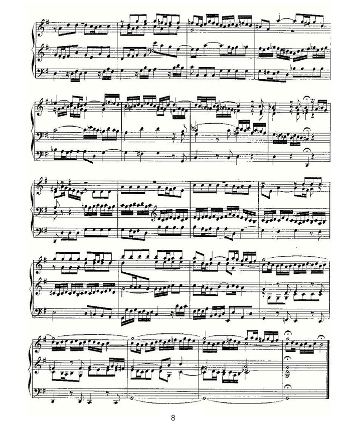 中乐谱网——【其他乐谱】Prelude and Fugue in G Major--BWV 541 （管风琴谱）8
