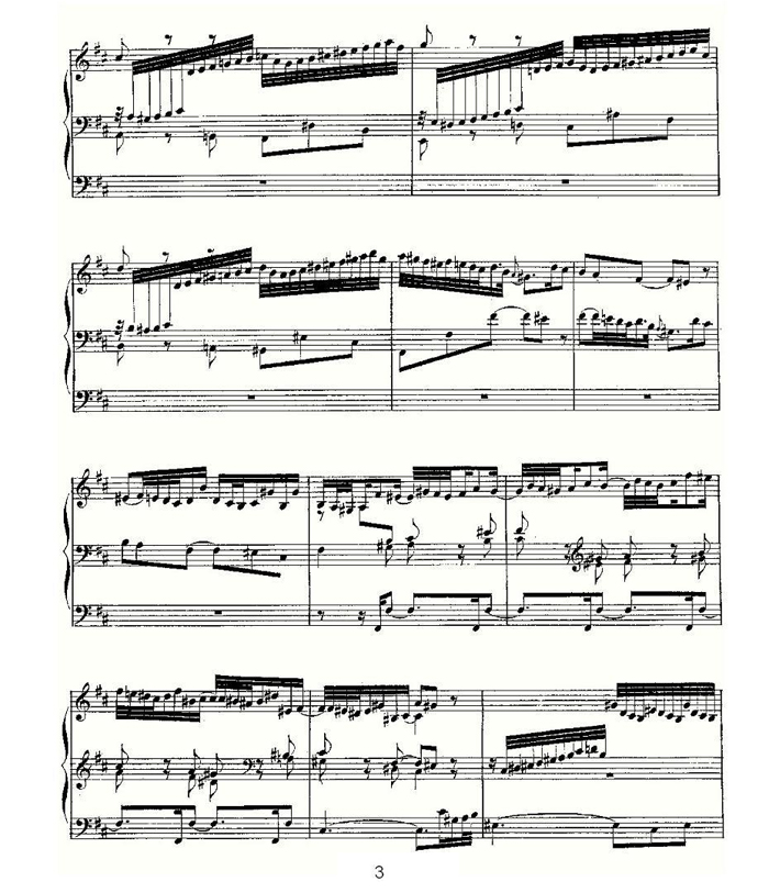 中国乐谱网——【其他乐谱】Prelude and Fugue in B Minor--BWV 544 （管风琴谱）3
