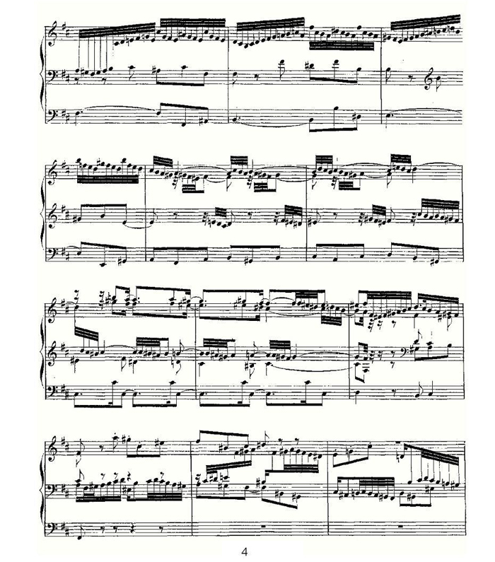 中国乐谱网——【其他乐谱】Prelude and Fugue in B Minor--BWV 544 （管风琴谱）4