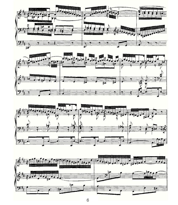 中国乐谱网——【其他乐谱】Prelude and Fugue in B Minor--BWV 544 （管风琴谱）6