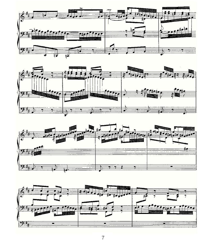 中国乐谱网——【其他乐谱】Prelude and Fugue in B Minor--BWV 544 （管风琴谱）7