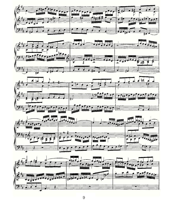 中国乐谱网——【其他乐谱】Prelude and Fugue in B Minor--BWV 544 （管风琴谱）9