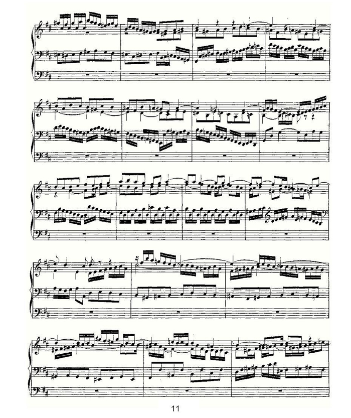 中国乐谱网——【其他乐谱】Prelude and Fugue in B Minor--BWV 544 （管风琴谱）12