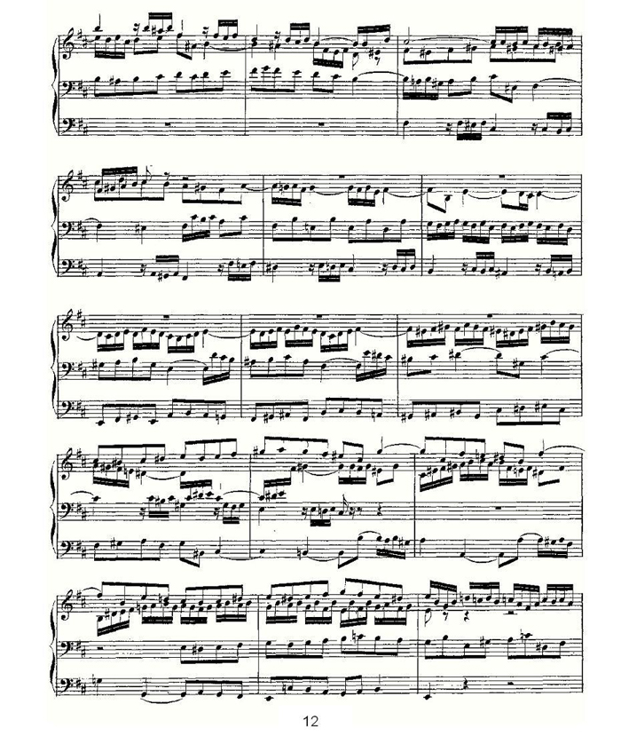 中国乐谱网——【其他乐谱】Prelude and Fugue in B Minor--BWV 544 （管风琴谱）12