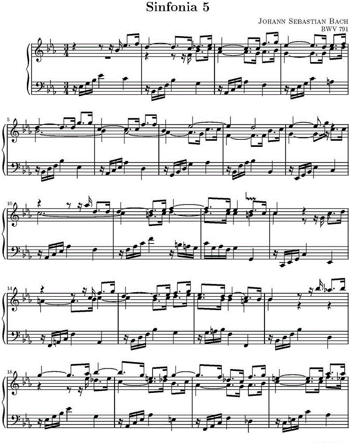 巴赫5的曲谱_小步舞曲巴赫钢琴曲谱(3)